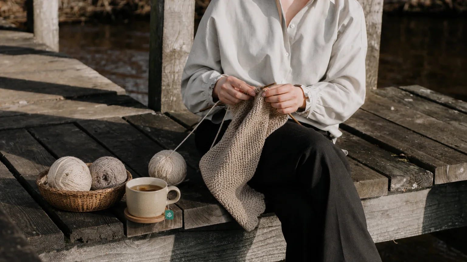 Maschen & Matten – Yoga, Stricken & nordische Gemütlichkeit am See am Bistensee