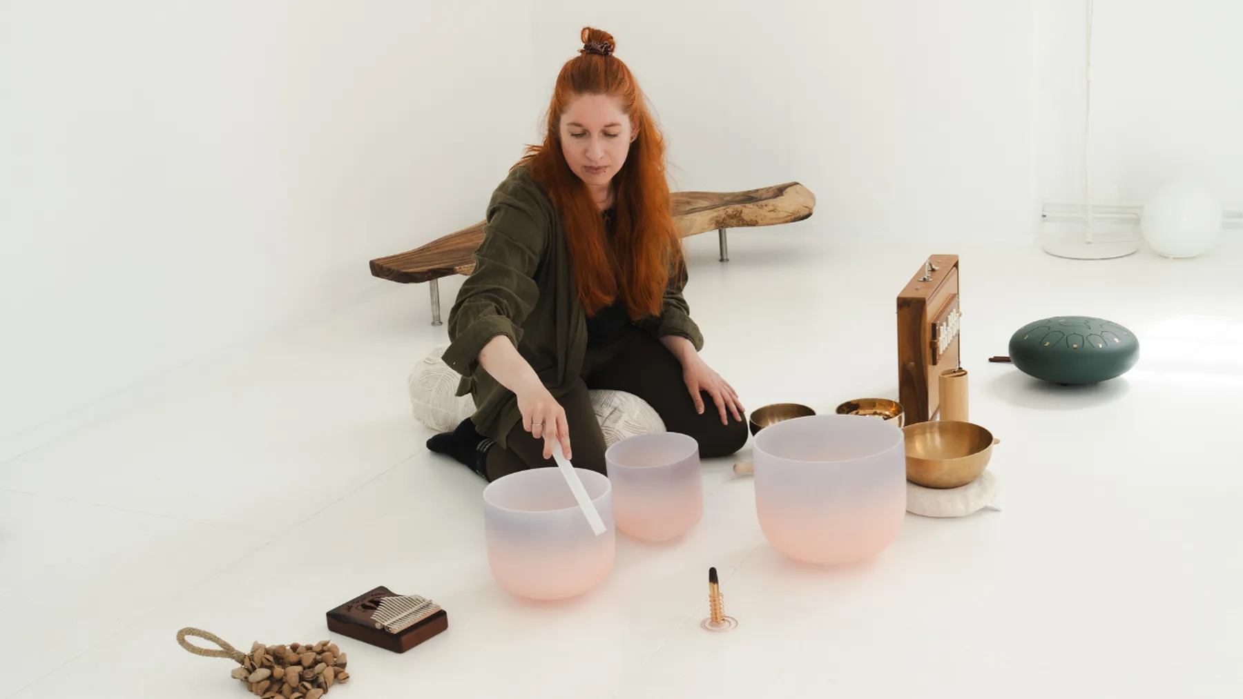 Kristin Cramer beim Yoga
