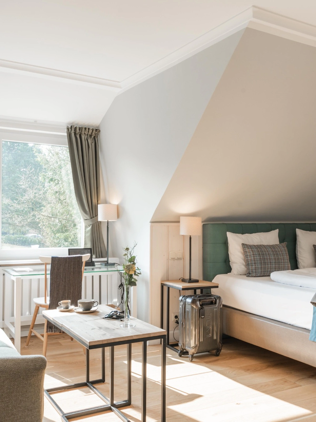 Komfort Doppelzimmer mit Gartenblick und Schlafsofa im Seehotel Töpferhaus