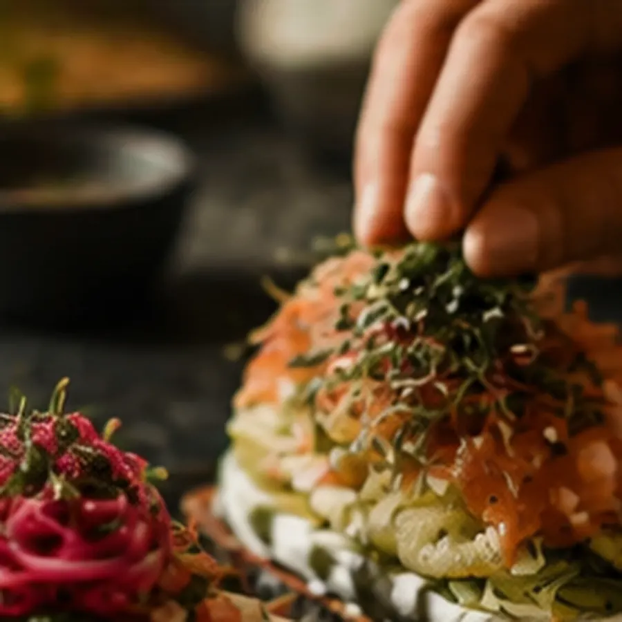 Smørrebrød werden mit nordischen Zutaten kreativ belegt