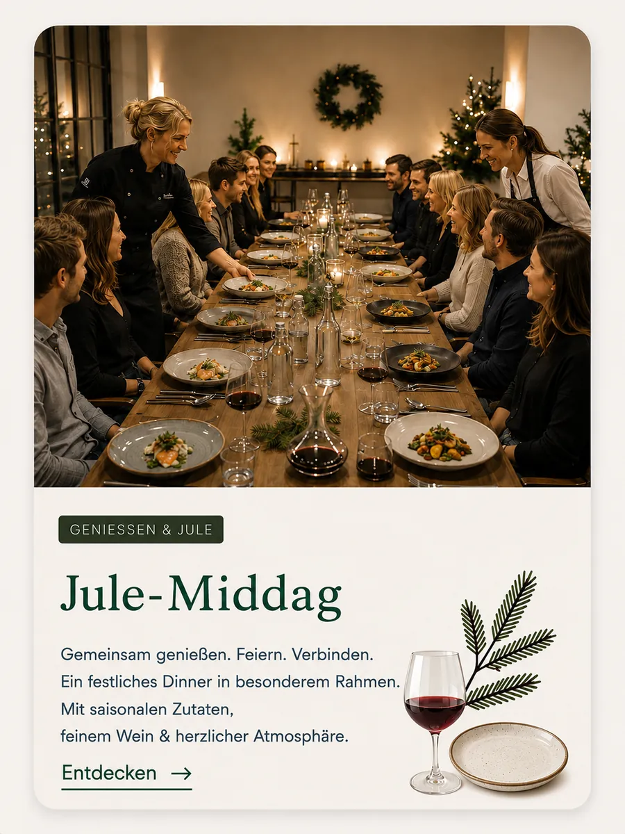 Programmkarte Julemiddag