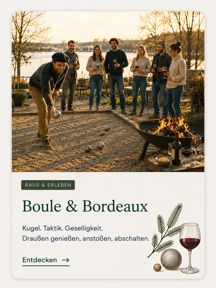 Programmkarte Boule & Bordeaux