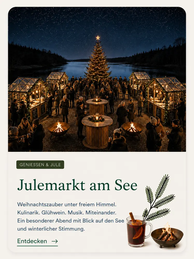 Programmkarte Julemarkt am See