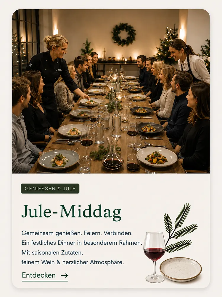 Programmkarte Julemiddag