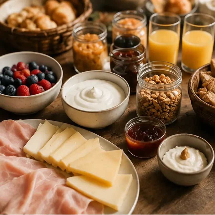 Nordisches Frühstücksbuffet im Seehotel Töpferhaus