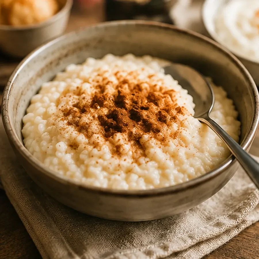 Dänischer Risengrød mit Zimt und Zucker