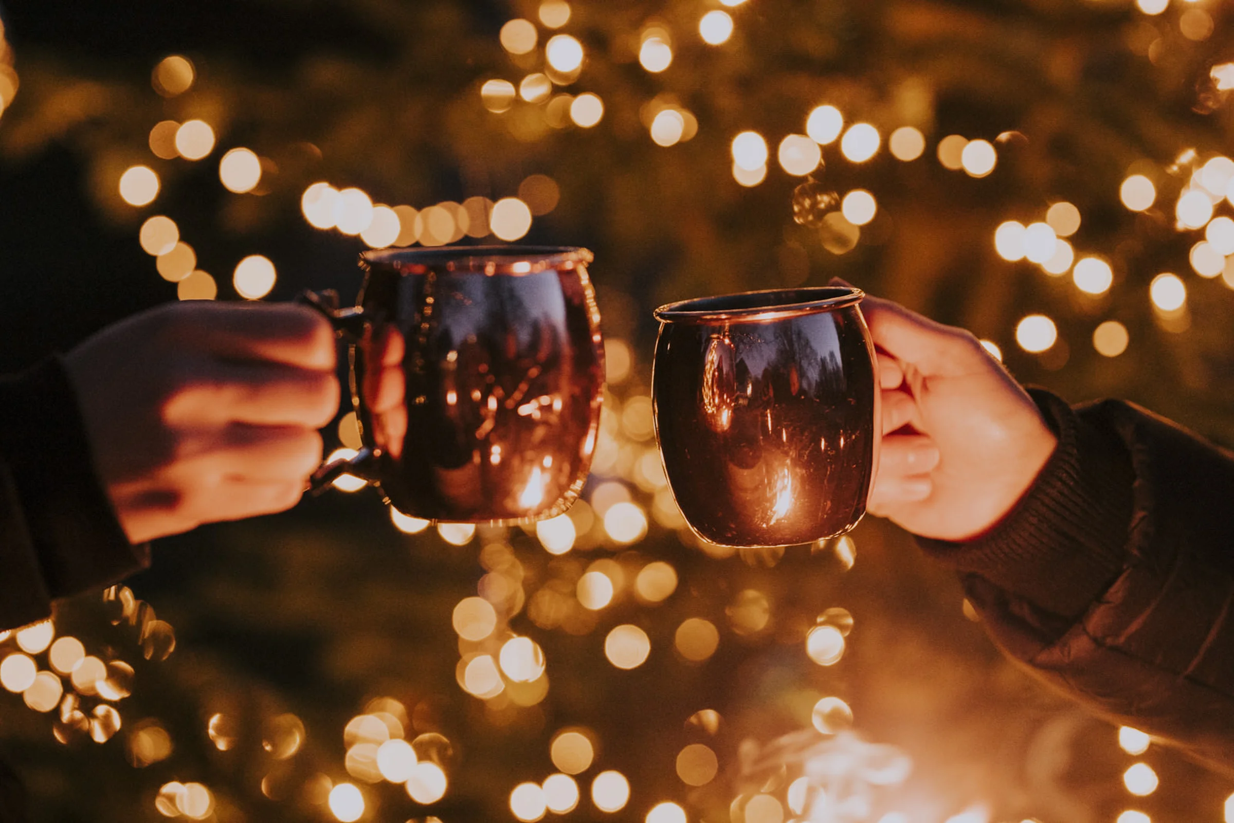 Glühwein am Bistensee an Heiligabend
