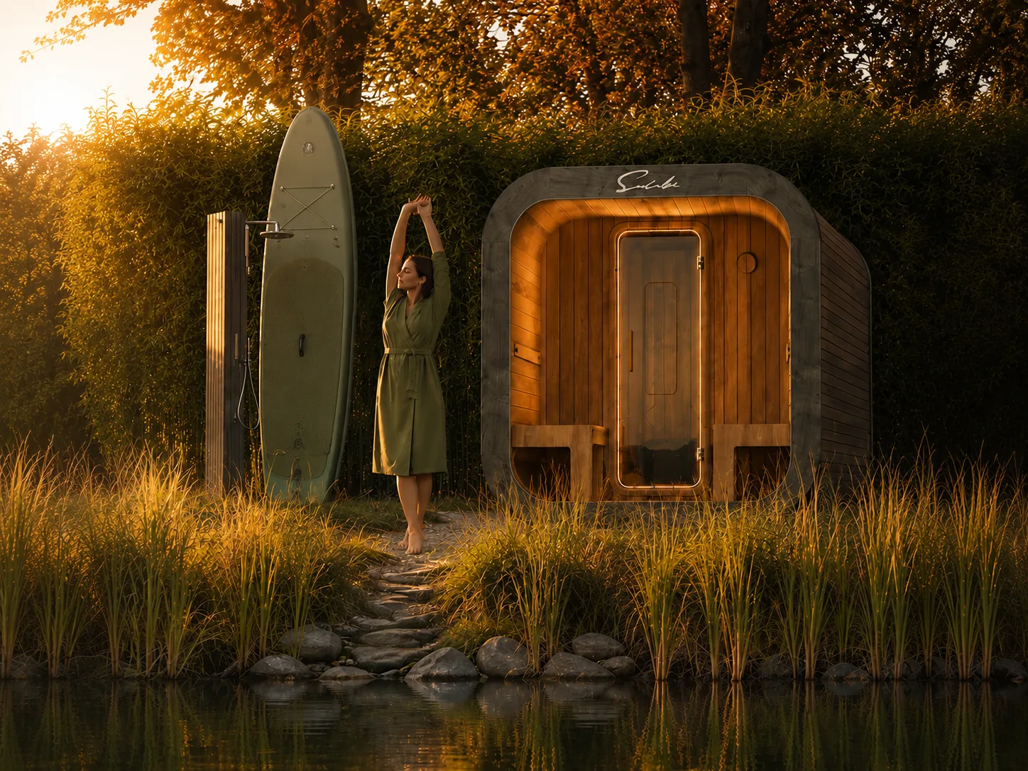 Sauna am Bistensee im RAUS. des Seehotel Töpferhaus