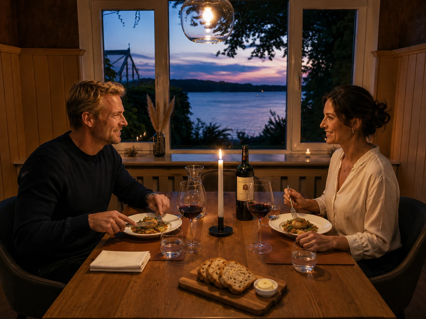 Abendessen im Restaurant LammButtRind