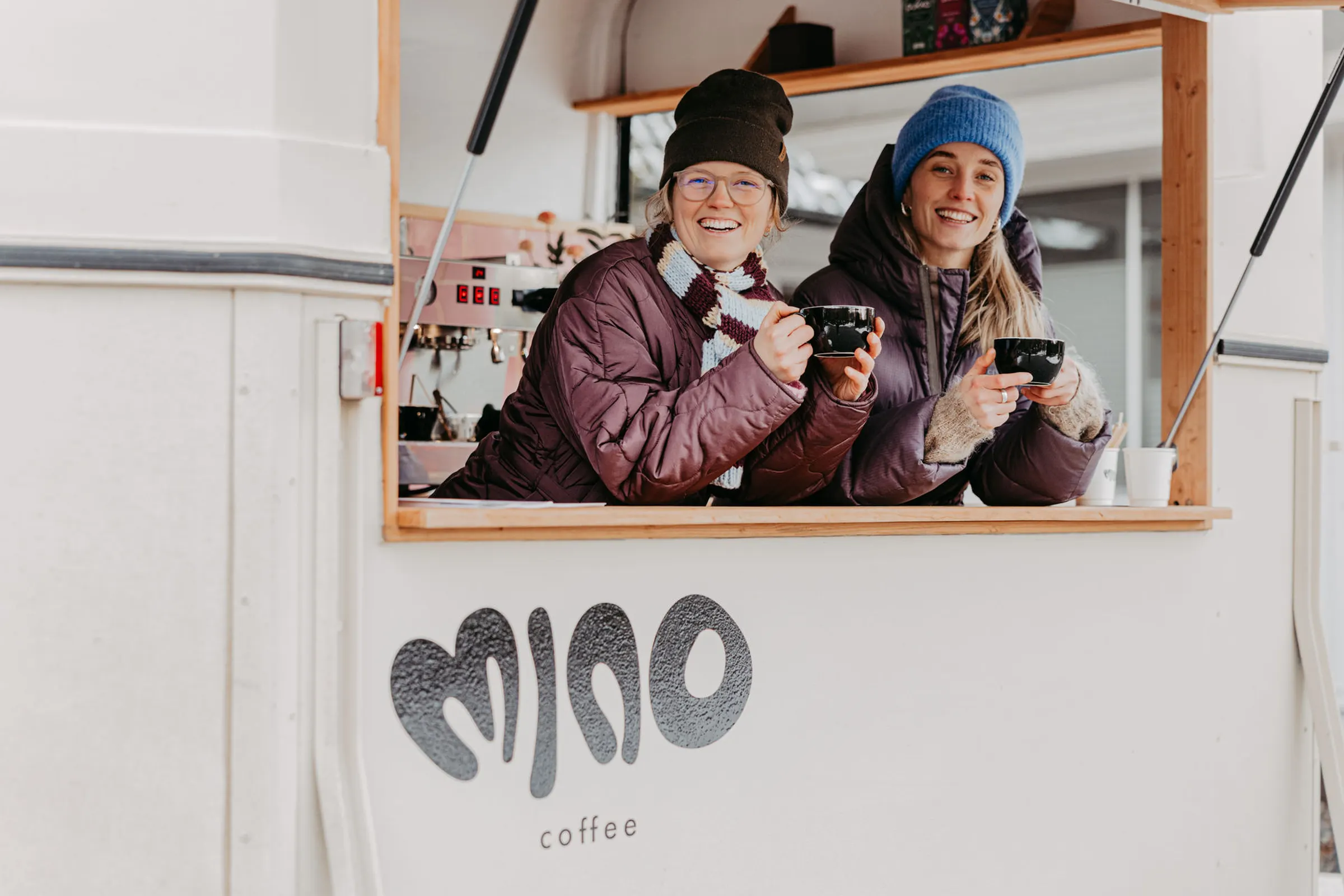 Kaffeewagen von Mino Coffee beim Vorgeschmack im Winter