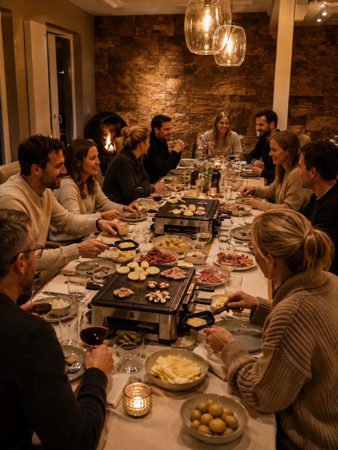 Team-Aktivität Raclette & Kamin