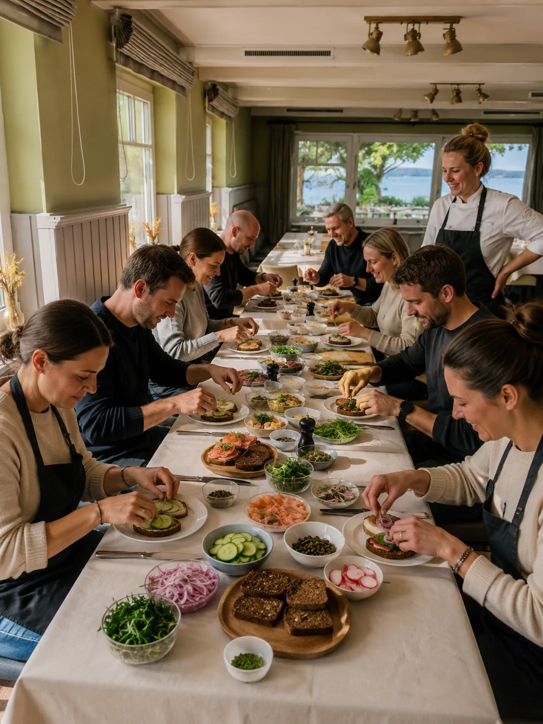 Team-Aktivität Smørrebrød