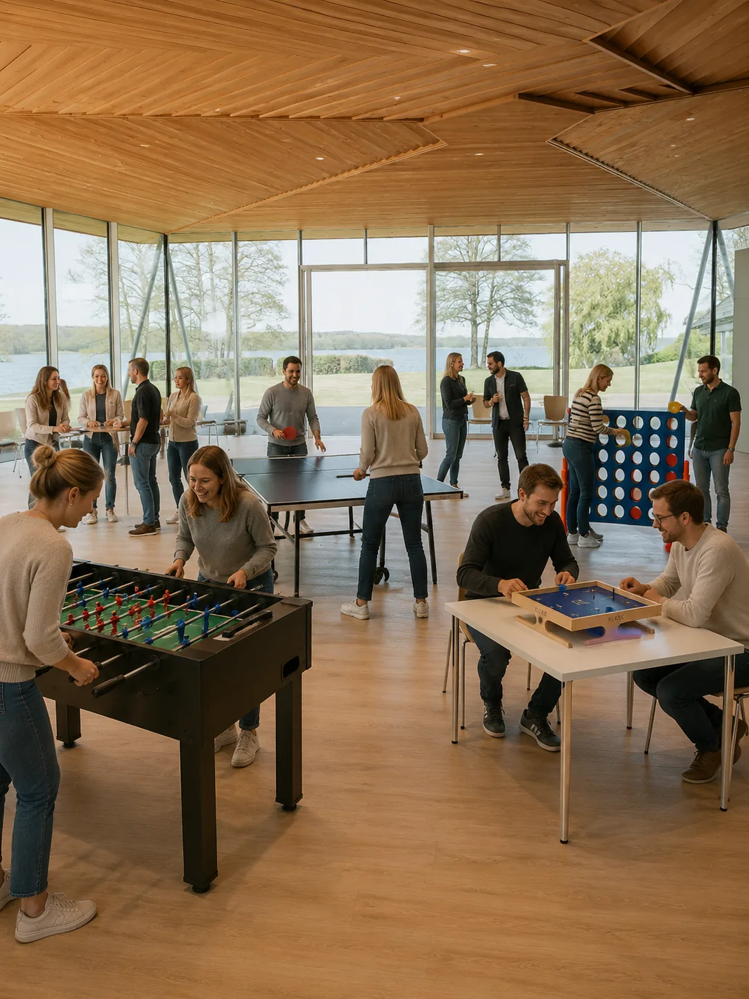 Team-Aktivität Spiele im Töpferhaus